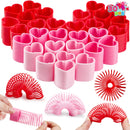 30 Packs Valentine’s Day Multi-Color Heart Coil Springs Toys for Kids Classroom Exchange