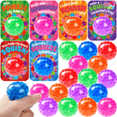 30 Packs Valentine’s Day Water Droplets Stretchy Balls with Cards