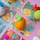 30 Packs Valentines Day Cards with Hatch Growing Dinosaur Eggs Toys with Hangers Valentine's Day Classroom Exchange Gifts