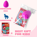 30 Packs Valentines Day Cards with Hatch Growing Dinosaur Eggs Toys with Hangers Valentine's Day Classroom Exchange Gifts