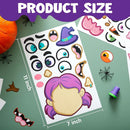 JOYIN 30Pcs 6Style Halloween Make-a-face Sticker Sheets