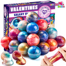 30Pcs Cosmic Realm Valentine Slime with Kids Valentines Cards