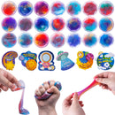30 Pack Galaxy Slime with Irregularly Cards Pressure Release Fidget Toy