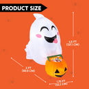 Joiedomi 4FT Inflatable Halloween Ghost with Candy Basket