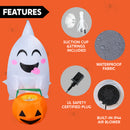 Joiedomi 4FT Inflatable Halloween Ghost with Candy Basket