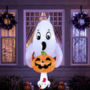 Joiedomi 6FT Halloween Inflatable Cute Ghost with Pumpkin