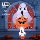 Joiedomi 6FT Halloween Inflatable Cute Ghost with Pumpkin