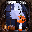Joiedomi 6FT Halloween Inflatable Cute Ghost with Pumpkin