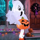 Joiedomi 6FT Halloween Inflatable Cute Ghost with Pumpkin