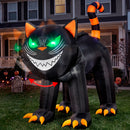 Joiedomi 7 Ft Inflatable Black Cat with Moving Head, LED Halloween Yard Decor