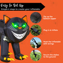 Joiedomi 7 Ft Inflatable Black Cat with Moving Head, LED Halloween Yard Decor