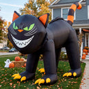 Joiedomi 7 Ft Inflatable Black Cat with Moving Head, LED Halloween Yard Decor
