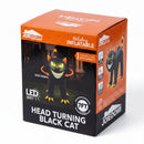 Joiedomi 7 Ft Inflatable Black Cat with Moving Head, LED Halloween Yard Decor