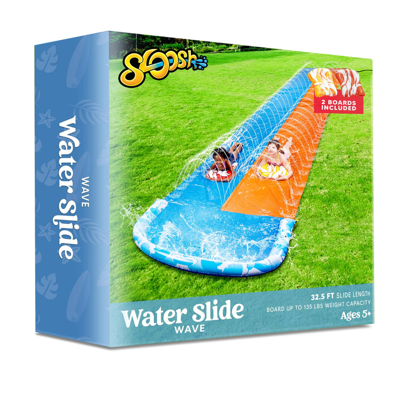 32.5ft Waves Double Lawn Water Slide
