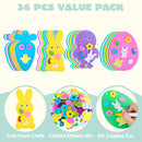 324 Pcs Easter Foam Stickers for Kids Crafts & Party Decor