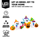 Joiedomi 8 Ft Inflatable Halloween Ghost Band with Music & LED Lights for Yard Party Outdoor Decor