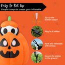 Joiedomi 5 Ft Animated Inflatable Halloween Skeleton on Pumpkin with LED Lights