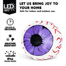 Joiedomi 2 Pack 3 FT Halloween Inflatable Purple Eyes with LED Lights