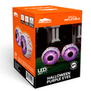 Joiedomi 2 Pack 3 FT Halloween Inflatable Purple Eyes with LED Lights