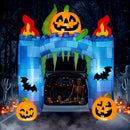 Joiedomi 7FT Halloween Inflatable Pumpkin Arch - LED Ghost Castle