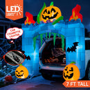 Joiedomi 7FT Halloween Inflatable Pumpkin Arch - LED Ghost Castle