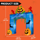 Joiedomi 7FT Halloween Inflatable Pumpkin Arch - LED Ghost Castle