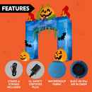 Joiedomi 7FT Halloween Inflatable Pumpkin Arch - LED Ghost Castle