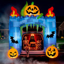 Joiedomi 7FT Halloween Inflatable Pumpkin Arch - LED Ghost Castle