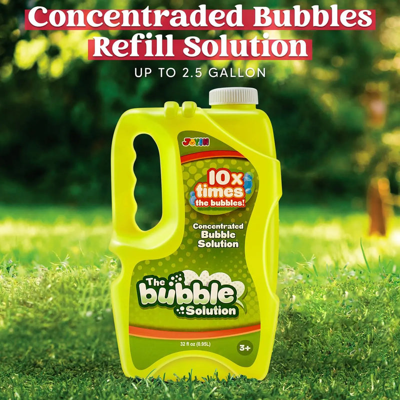 32 oz Bubble Solution Refills (up to 2.5 Gallon) Big Bubble Solution(Yellow)