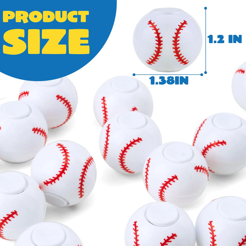 Baseball Fidget 36 Pack Kids Baseball Fidget Spinners Party Favors Toys