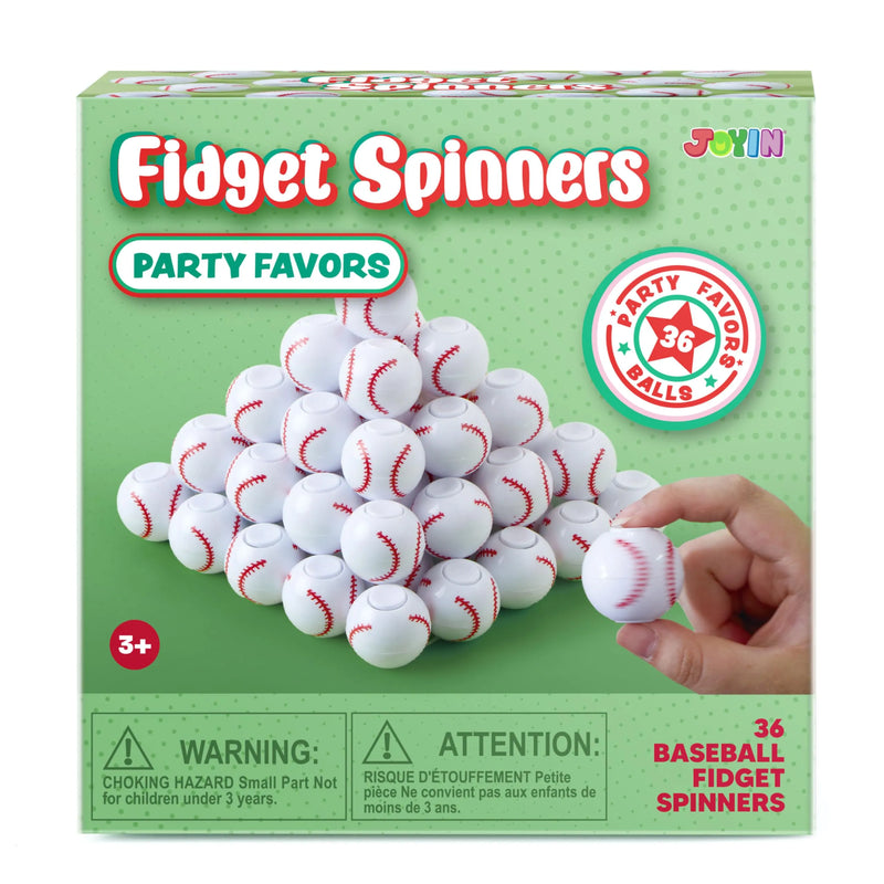 Baseball Fidget 36 Pack Kids Baseball Fidget Spinners Party Favors Toys