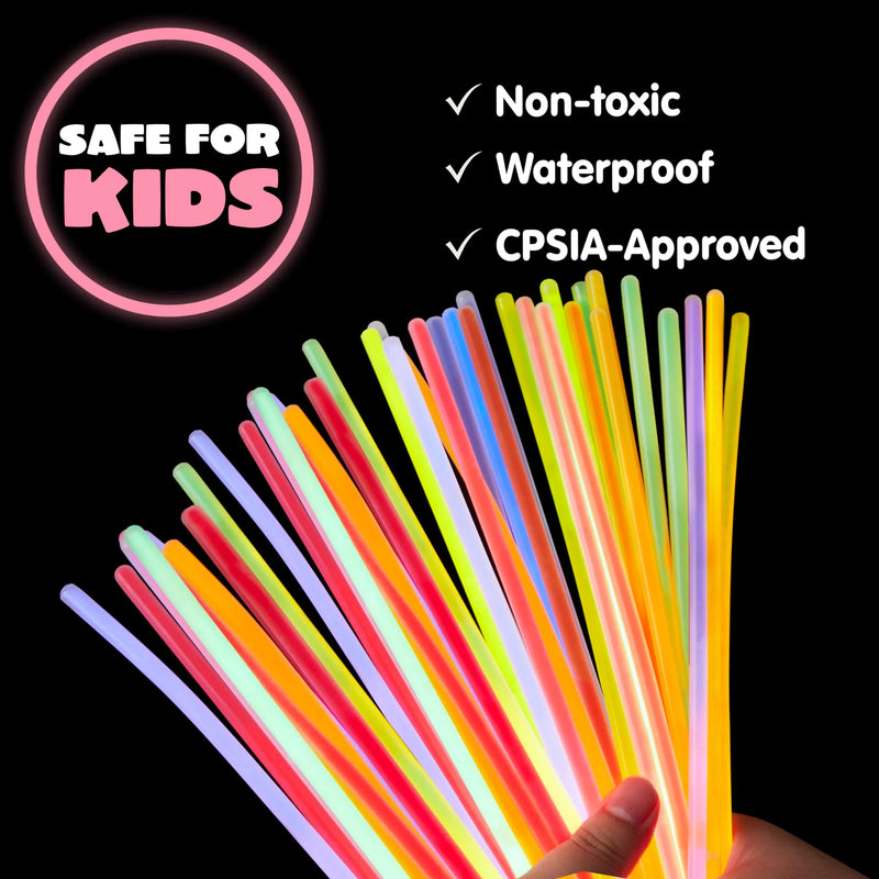 36 Packs Neon Valentines Day Gift Cards with Glow Stick Bracelets for Classroom Exchange Cards