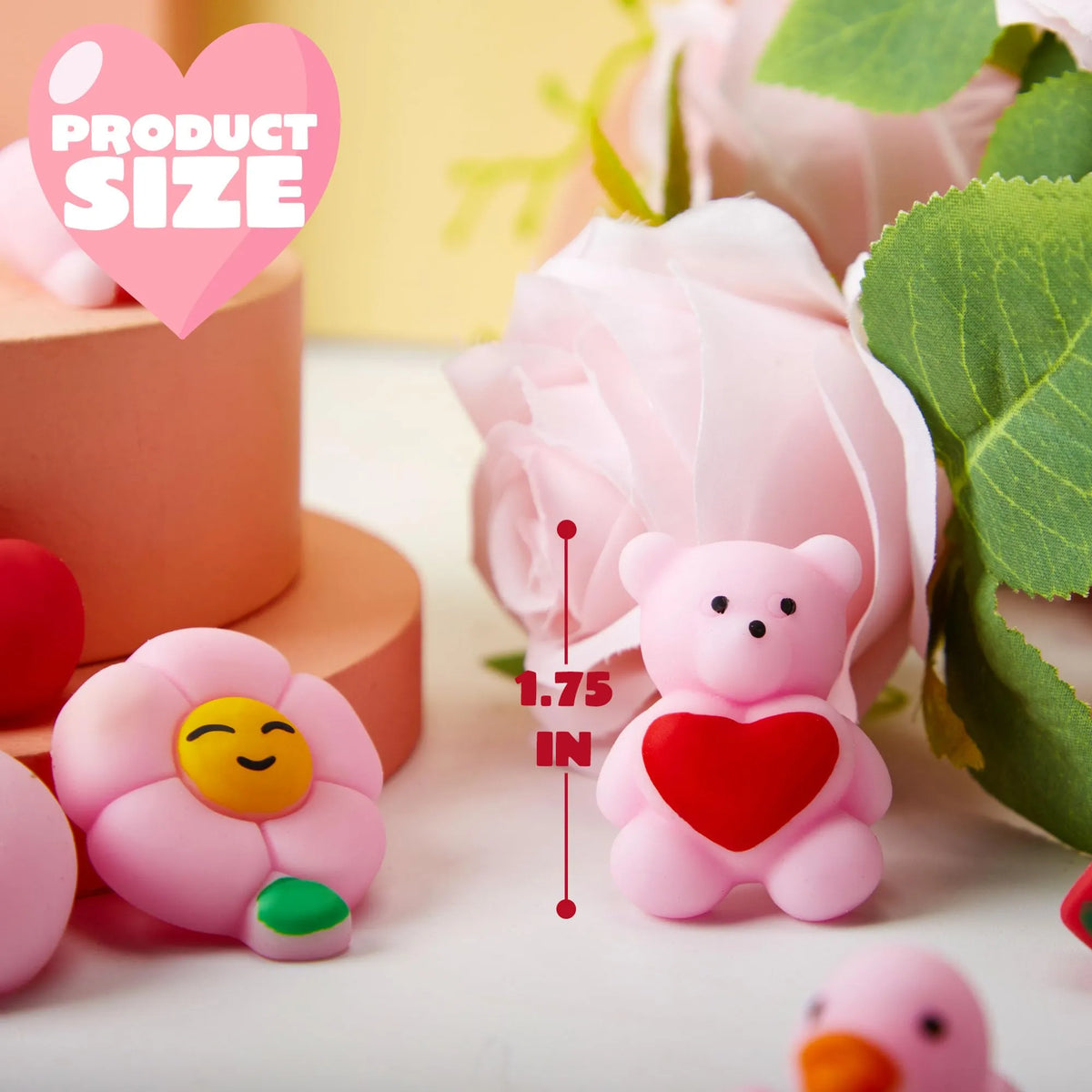 36 Packs Valentine's Day Gift Mochi Squishy Toys