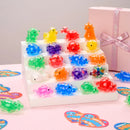 36 Packs Valentine’s Day Heart Gift Cards with Water Jelly Squishy Toys for Classroom Exchange