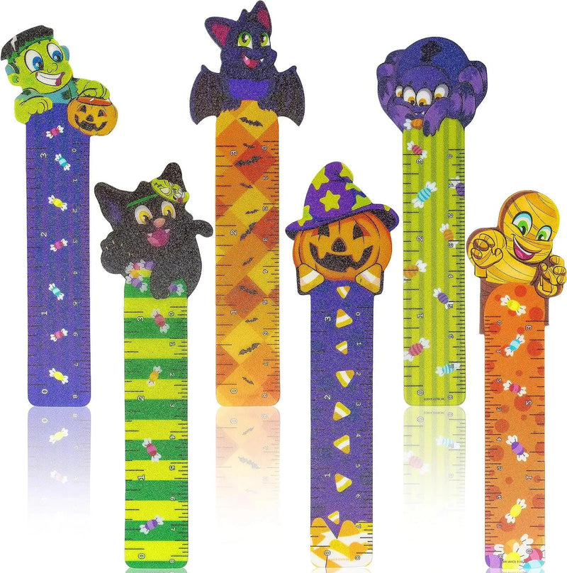 36Pcs 6Designs Halloween Bookmark Rulers