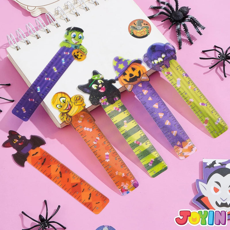 36Pcs 6Designs Halloween Bookmark Rulers