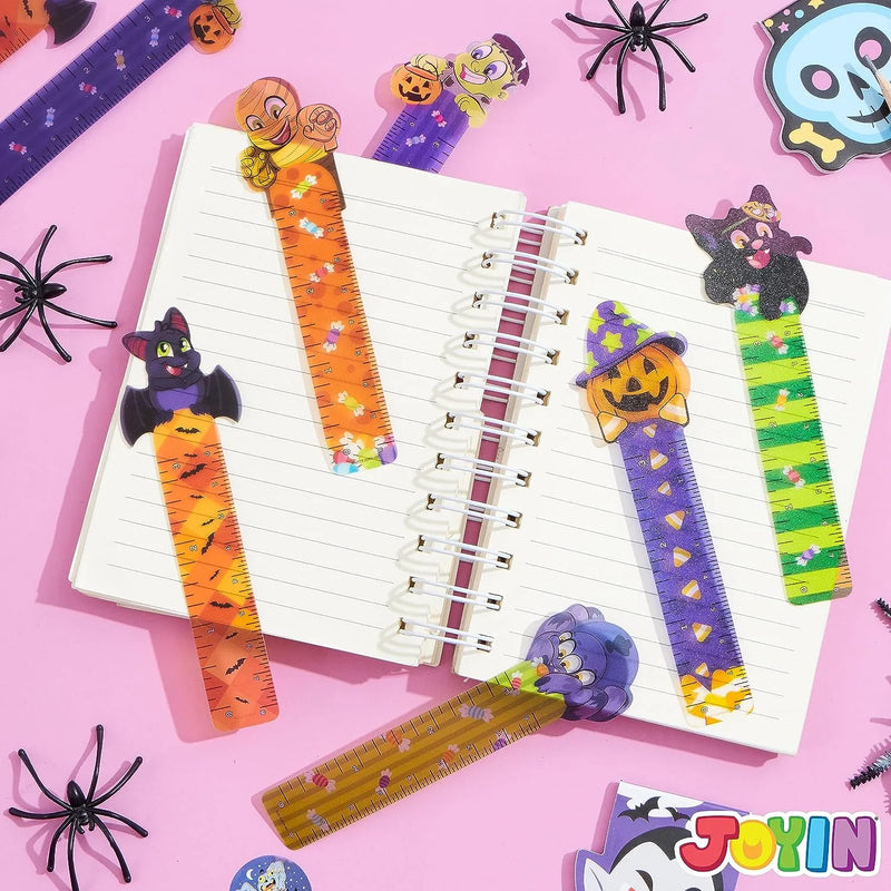 36Pcs 6Designs Halloween Bookmark Rulers