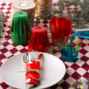 36Pcs 9 OZ Christmas Red and Green Plastic Drinking Cups