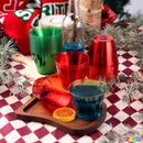 36Pcs 9 OZ Christmas Red and Green Plastic Drinking Cups