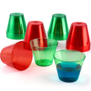 36Pcs 9 OZ Christmas Red and Green Plastic Drinking Cups