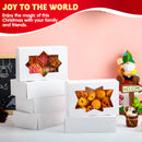36 Pcs Christmas Cookie Boxes, Plain White Treat Boxes