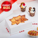 36 Pcs Christmas Cookie Boxes, Plain White Treat Boxes