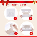 36 Pcs Christmas Cookie Boxes, Plain White Treat Boxes