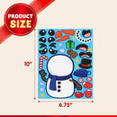 36 Pcs Christmas Make A Face Sticker Sheet for Kids