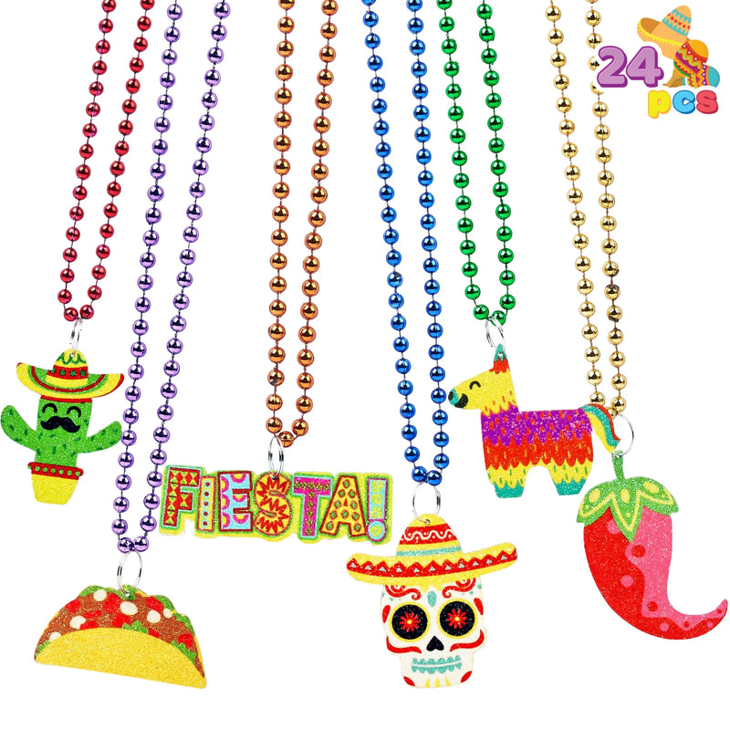 36Pcs Cinco de Mayo Beaded Necklaces for Party Decorations