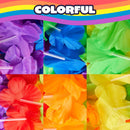 36Pcs Rainbow Flower Leis Bulk Pride Party Necklaces