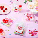 36 Pcs Valentine’s Day Cellophane Gift Bag, Candy Treat Bag with 6 Designs for Kids Party Favor Supplies