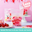 36 Pcs Valentine’s Day Cellophane Gift Bag, Candy Treat Bag with 6 Designs for Kids Party Favor Supplies