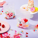 36 Pcs Valentine’s Day Cellophane Gift Bag, Candy Treat Bag with 6 Designs for Kids Party Favor Supplies