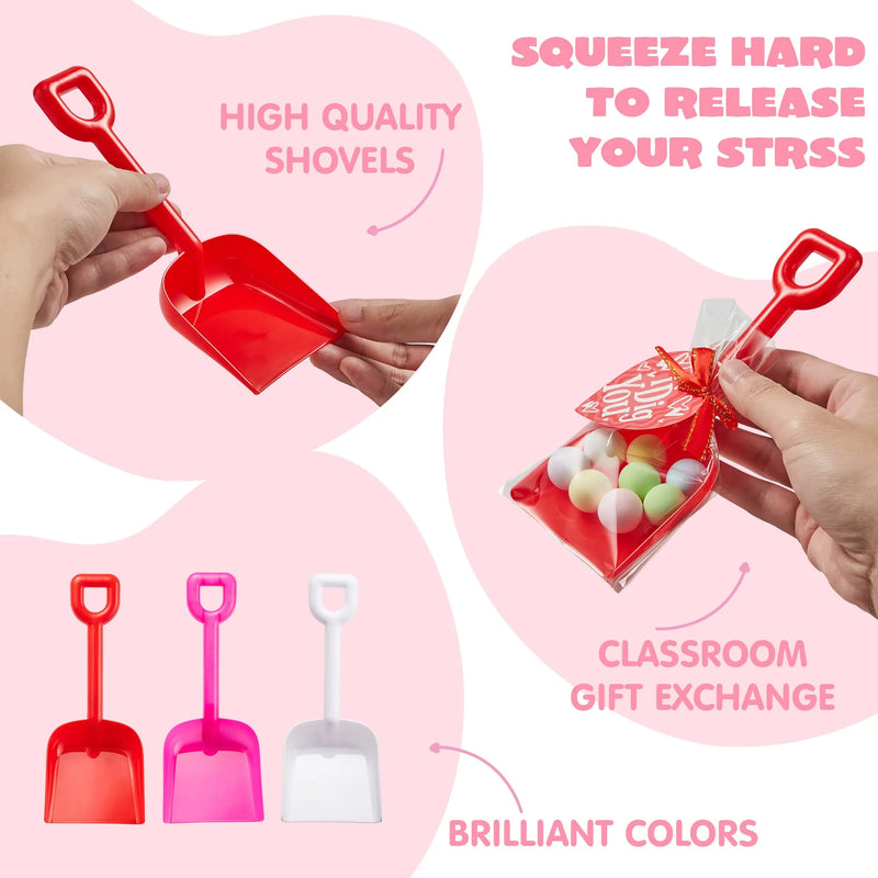 36Pcs Valentines Day I DIG You Cards with Shovel Toy for Kids Classroom Exchange